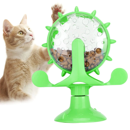 Interactive Cat Puzzle Feeder Ferris Wheel Toy